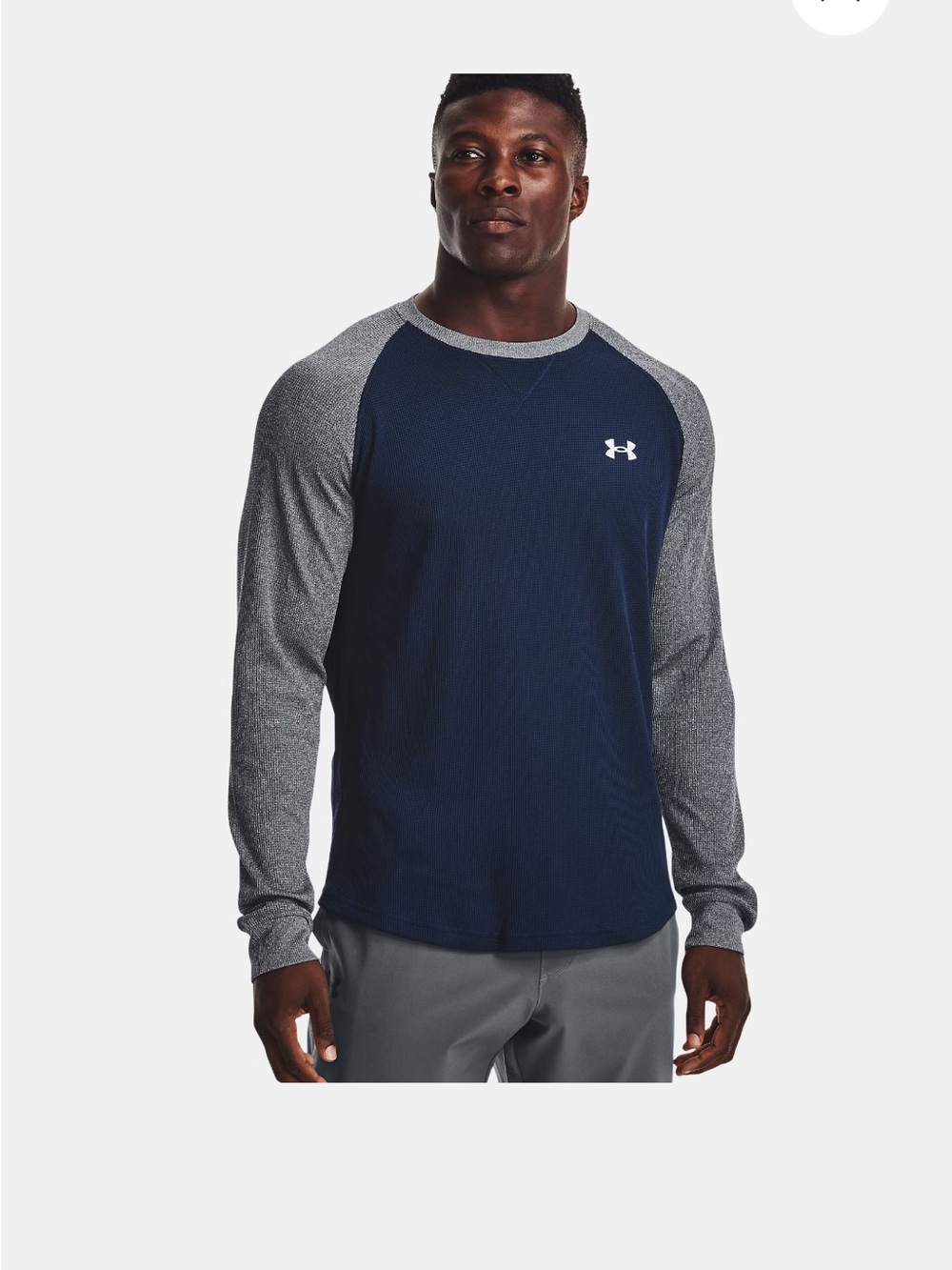 Men’s Under Armour Waffle Crew Long Sleeve Large NEW